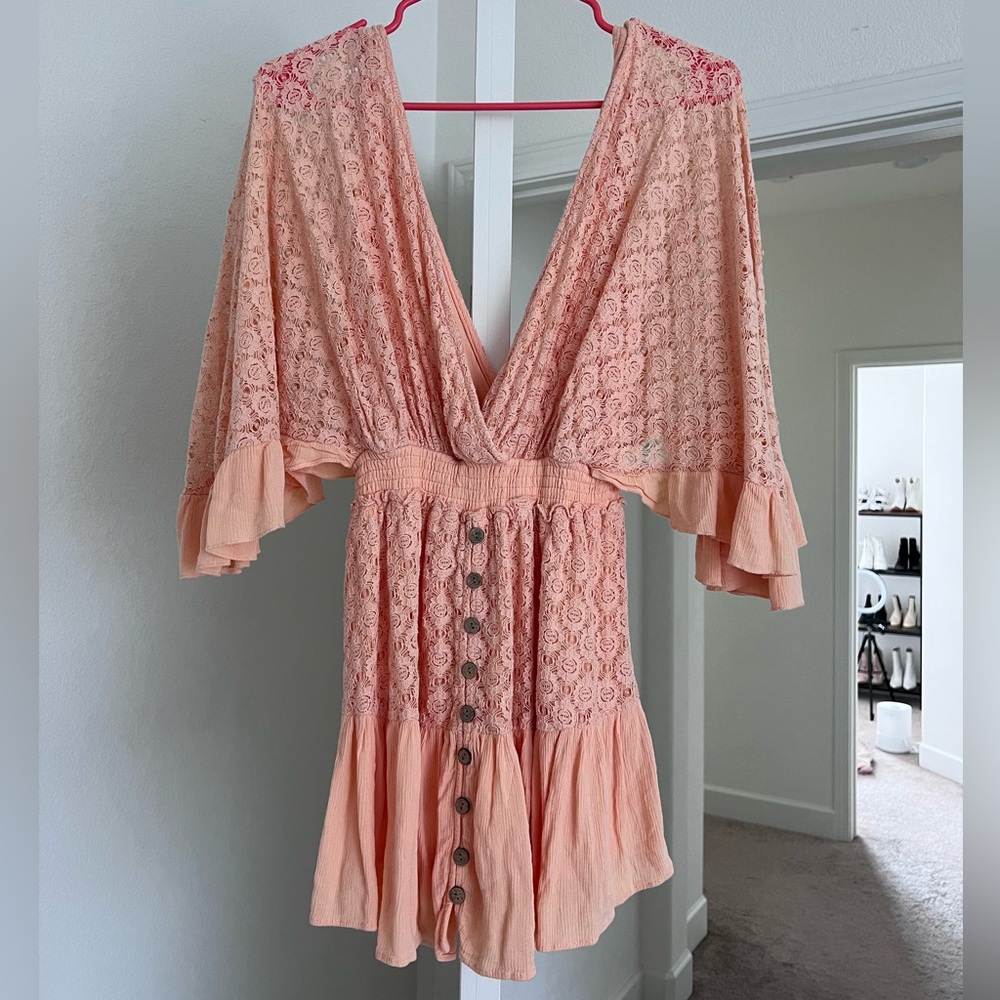 Free People Crochet Romper